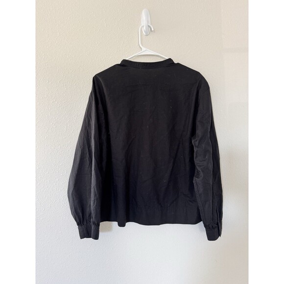 Everlane Casual Classic Cotton Deep V Neck Blouse Size 8 Workwear Top - Picture 2 of 6